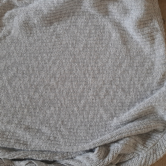 Grey Knit Cross Stitch Detailing Cardigan - Picture 5 of 5